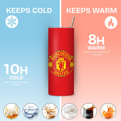 Manchester United Themed Stainless Steel Vacuum Insulated Tumbler