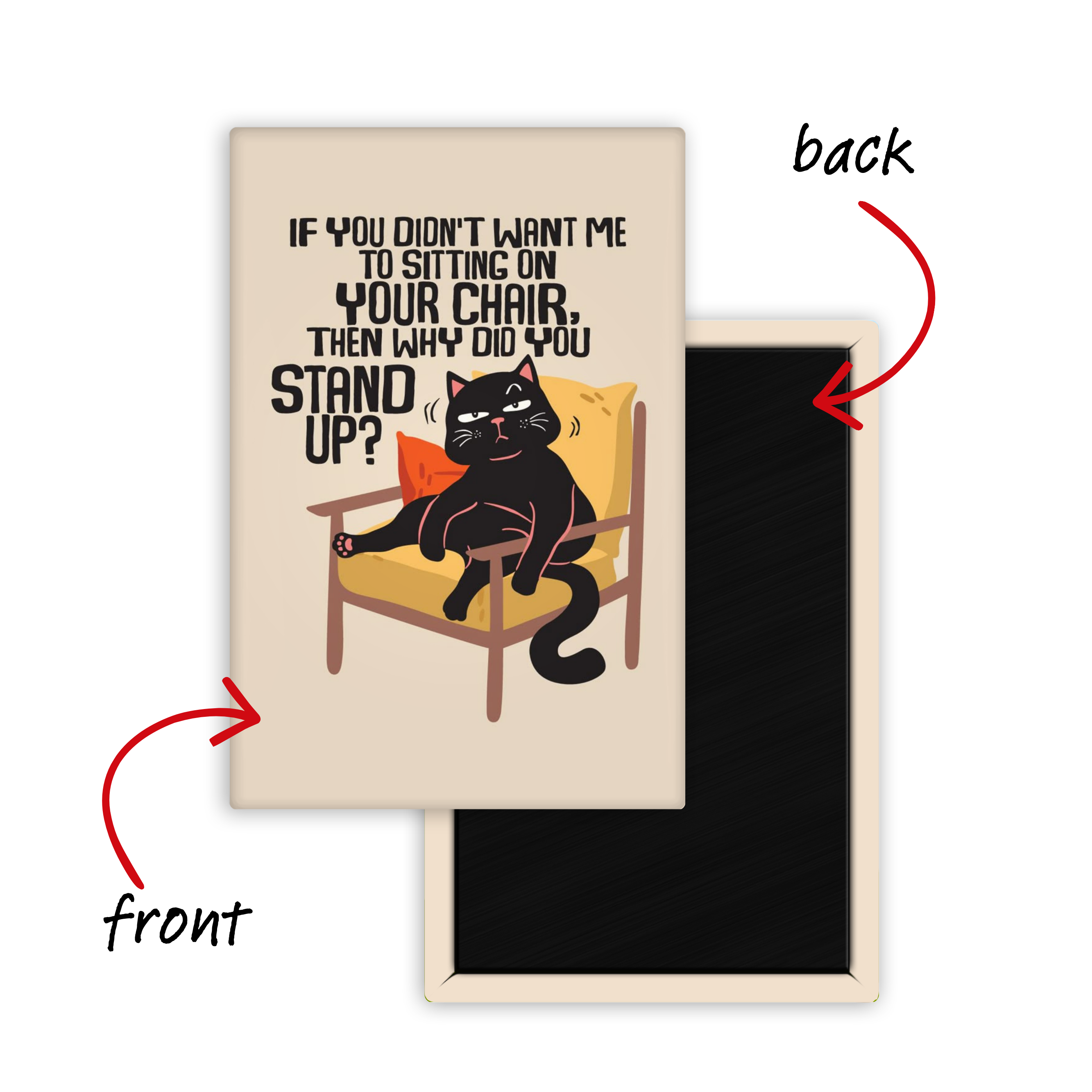 Main Character Meow Fridge Magnet