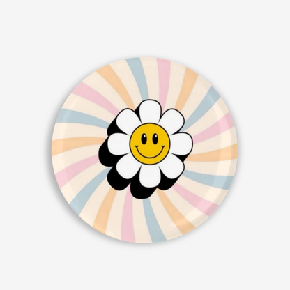 Retro Daisy - Button Pin / Magnet