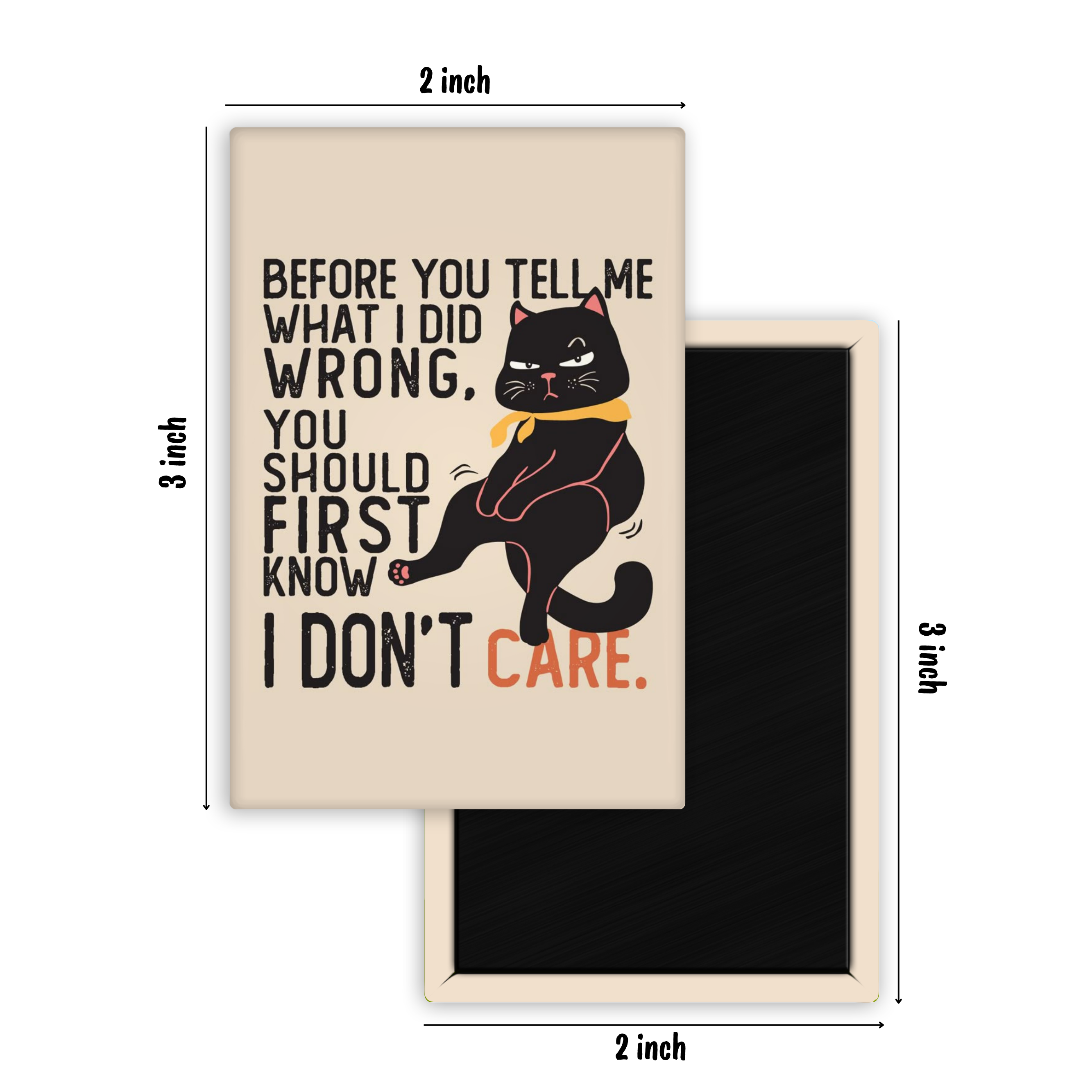 Sass in Furrr Fridge Magnet