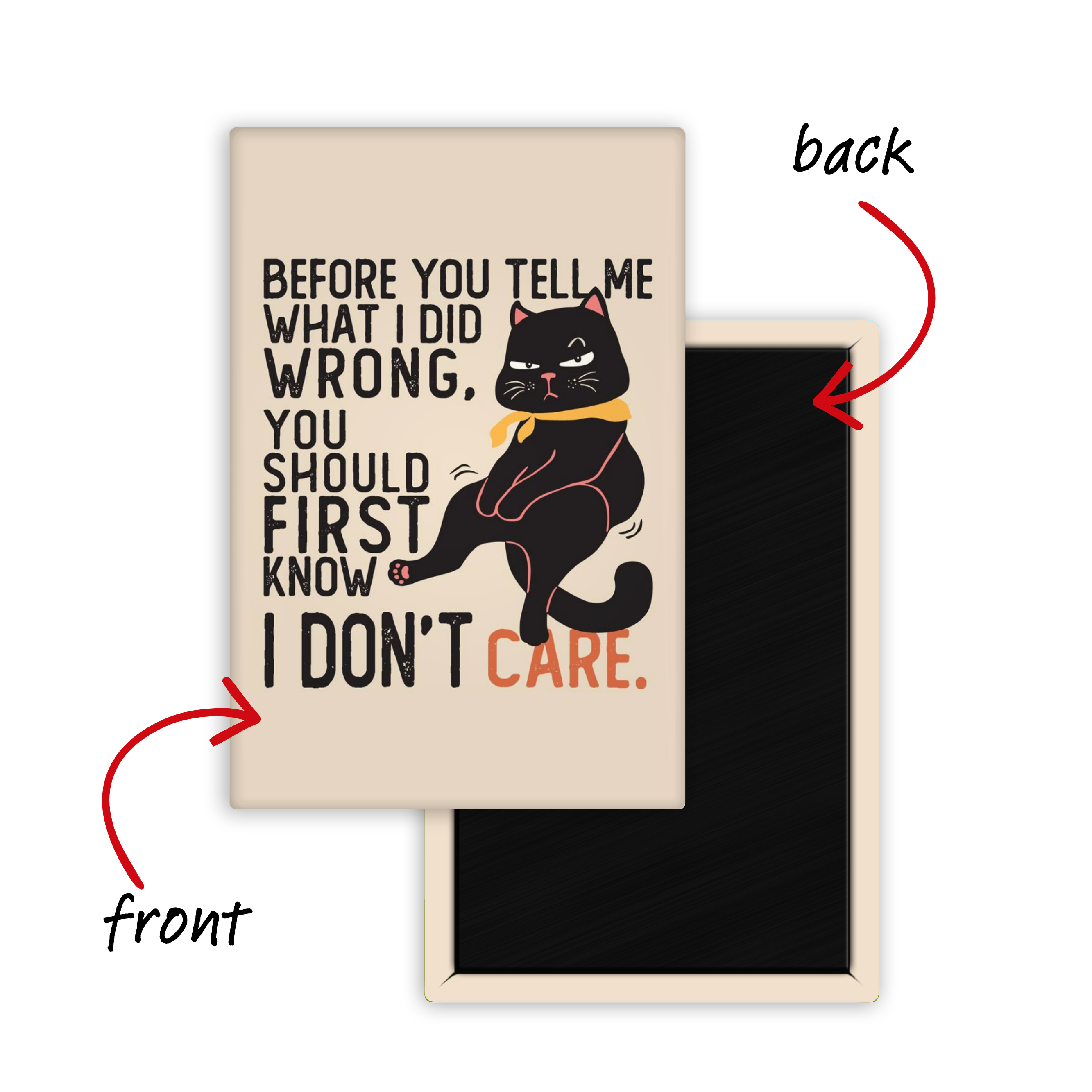 Sass in Furrr Fridge Magnet