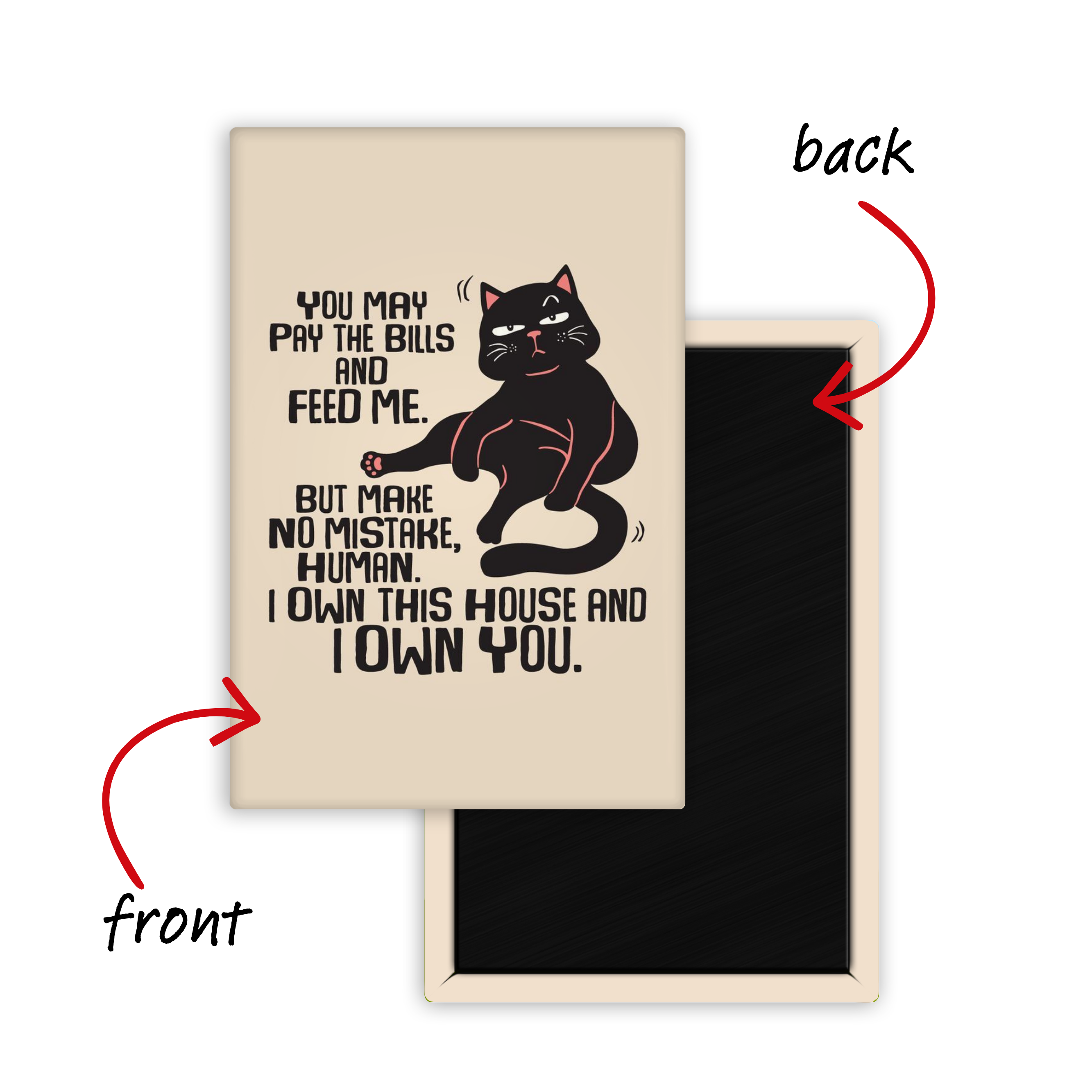 Cat-astrophic Energy Fridge Magnet