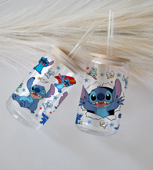 Stitch - Glass Tumbler
