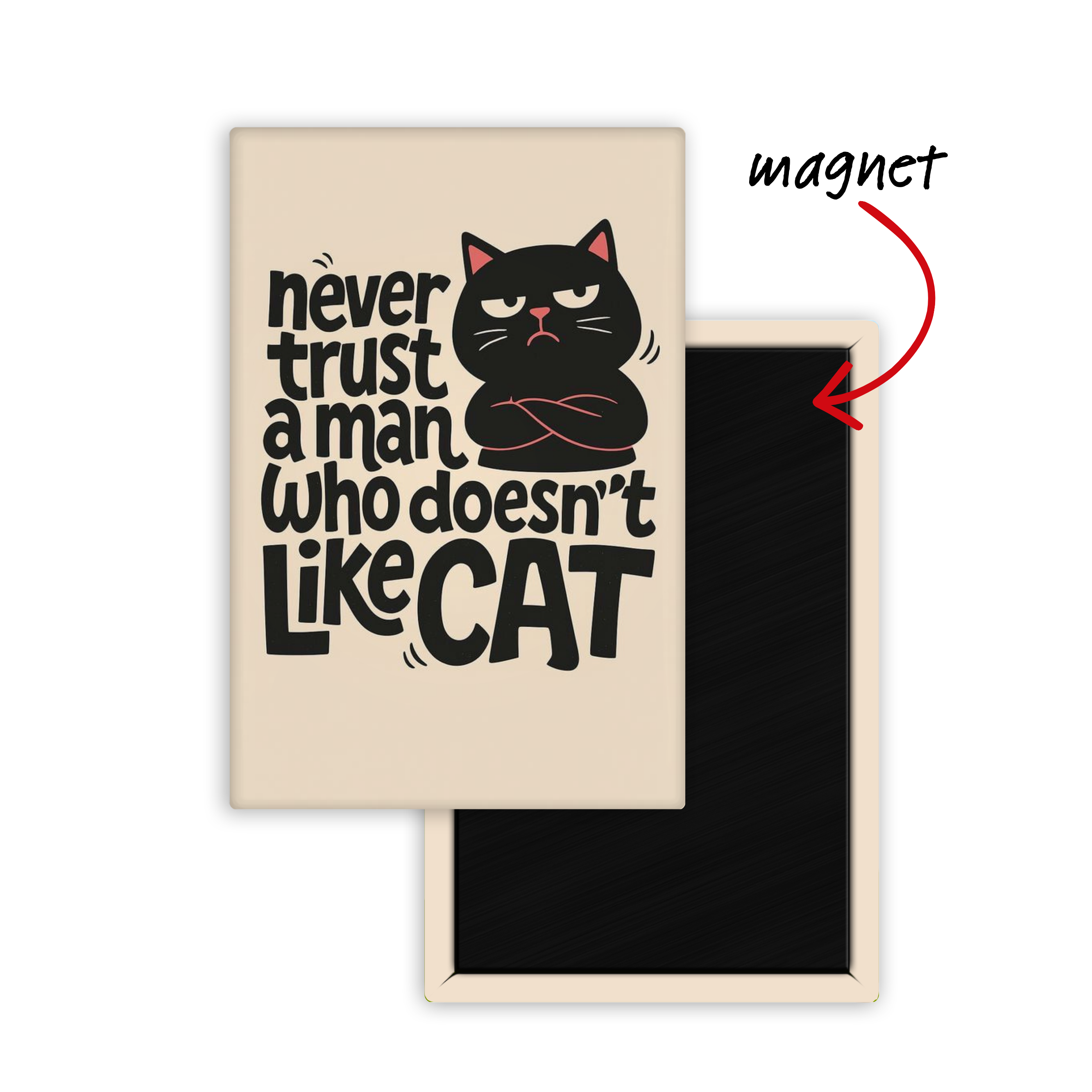 Meowgical Mood Fridge Magnet