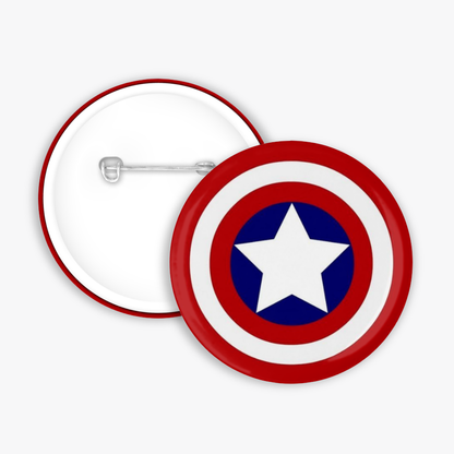 Captain America- Button Pin / Magnet
