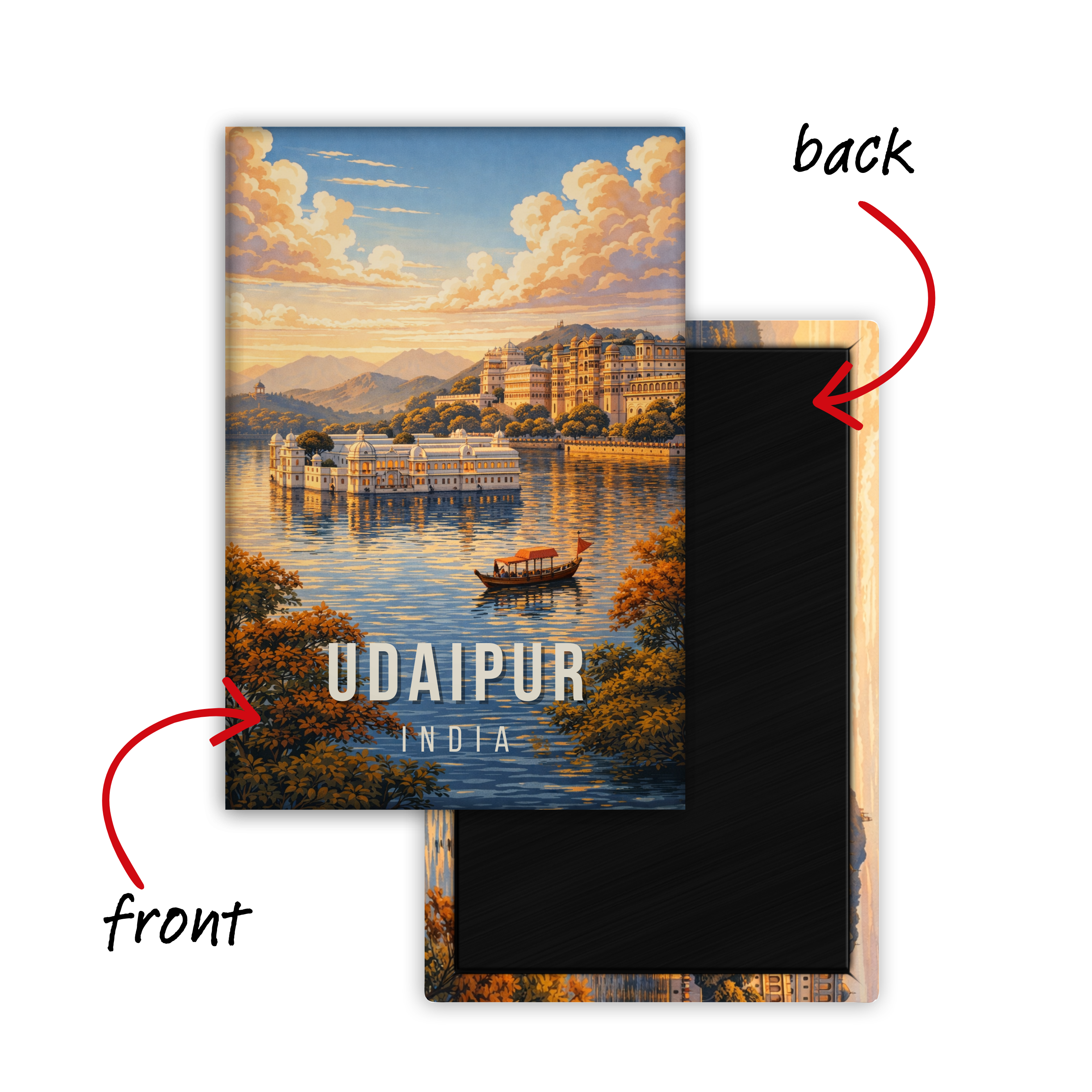 Keep Calm and visit Udaipur - Fridge Magnet