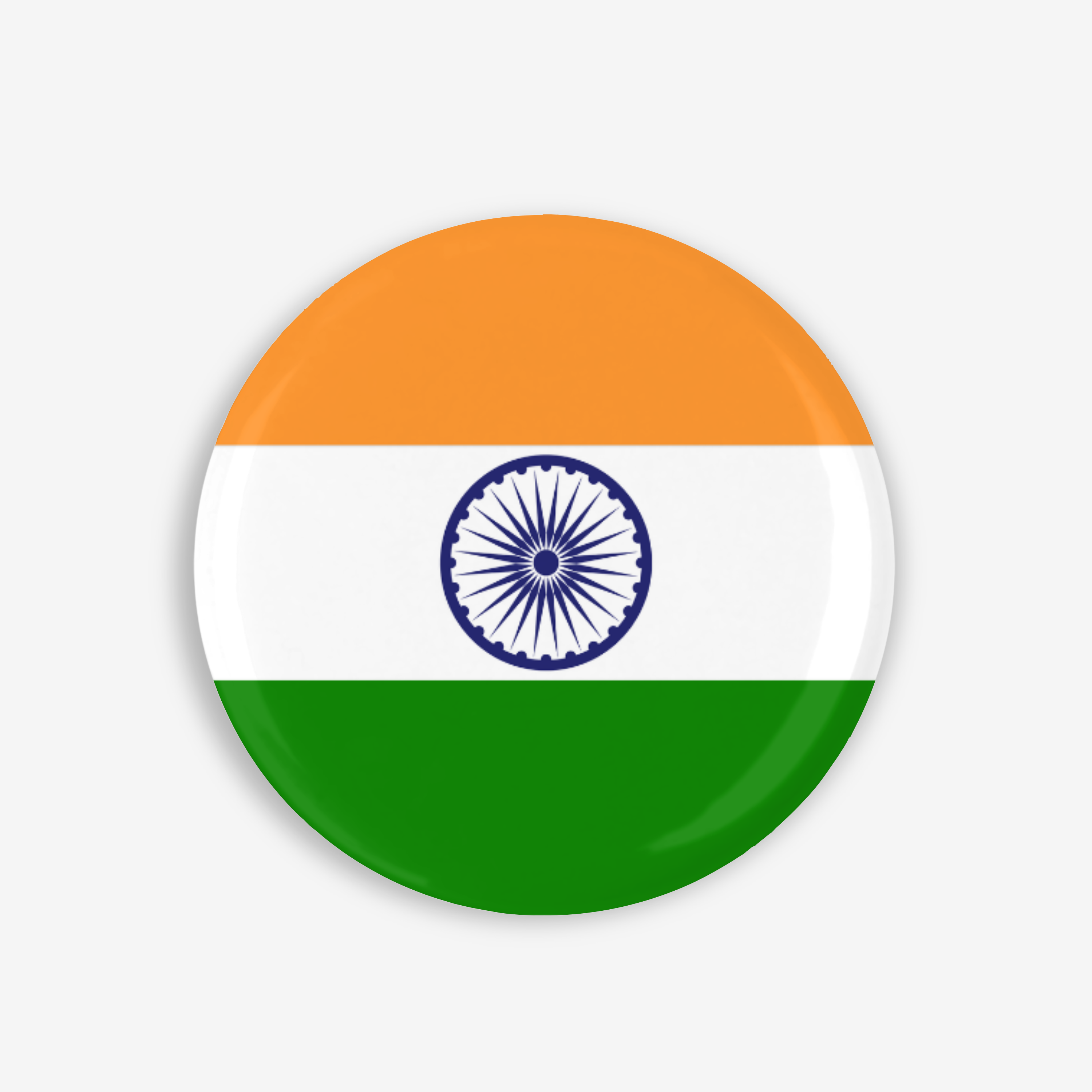 Indian Flag - Button Pin / Magnet