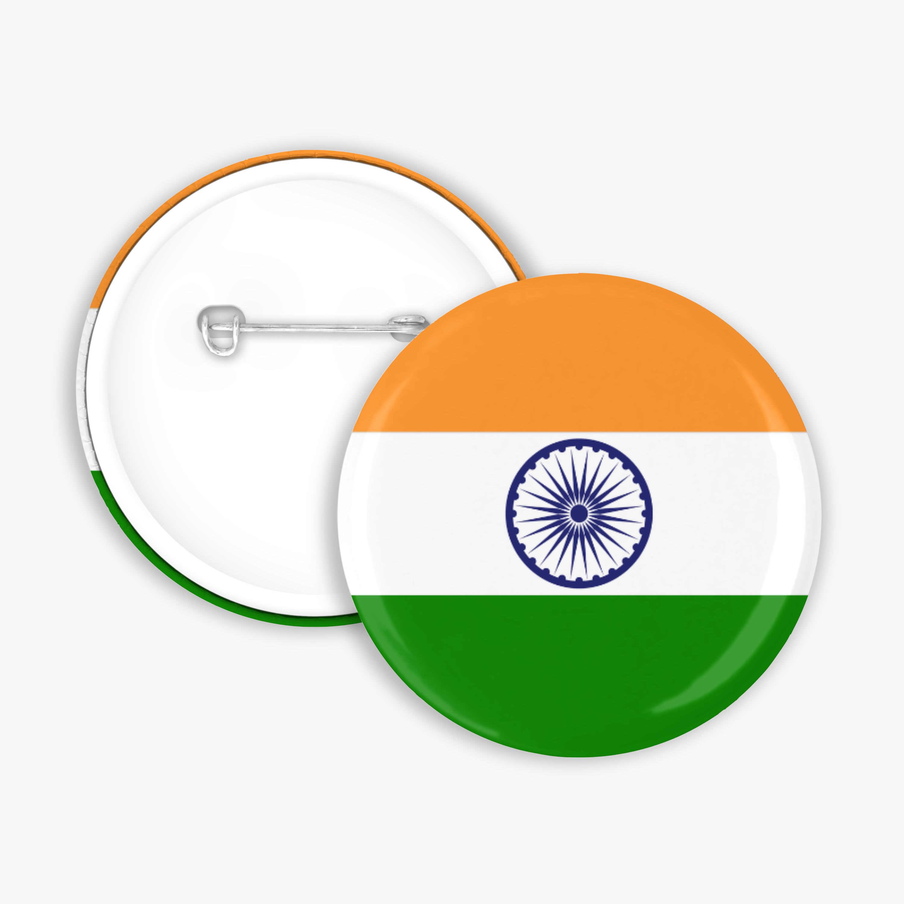Indian Flag - Button Pin / Magnet