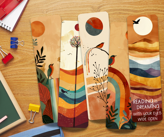 Dreamy Boho Laminated Bookmark
