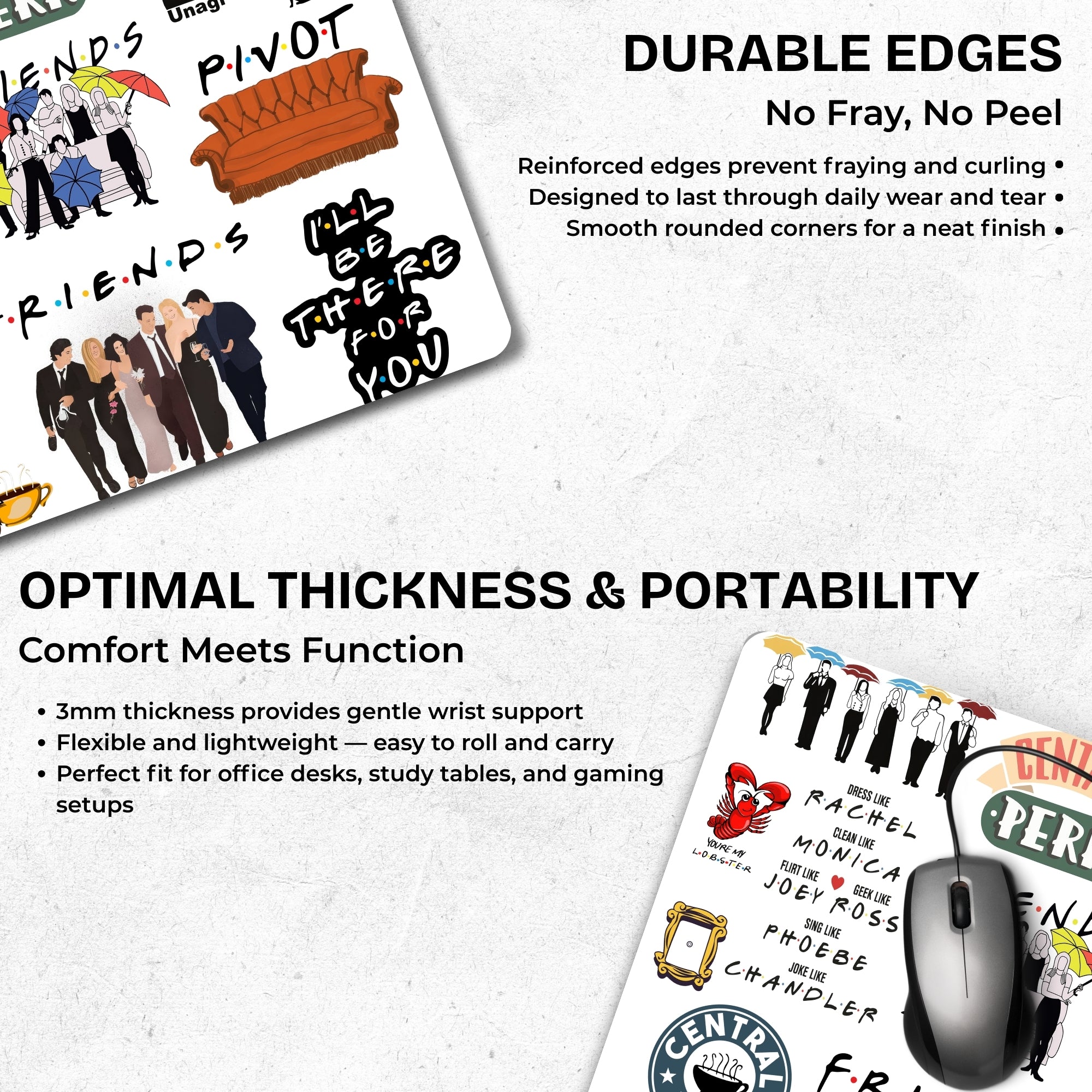 Fun Mode - Friends Mouse Pad