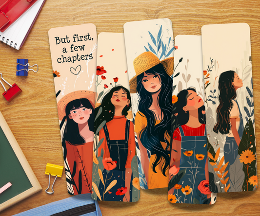 Boho Girl Laminated Bookmark