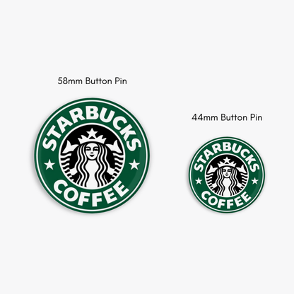 Starbucks - Button Pin / Magnet