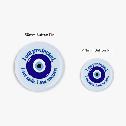 Evil Eye- Button Pin / Magnet