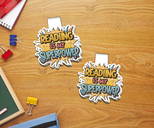 Reading Is My Super Power B Magnetic Bookmark