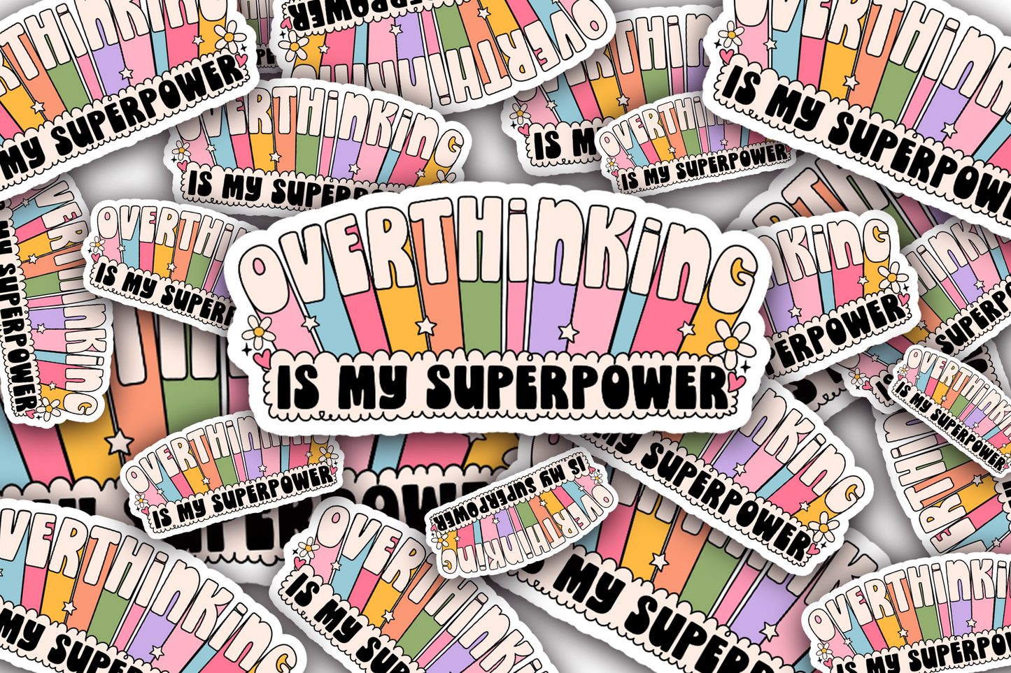 Overthinker Vinyl Waterproof Sticker