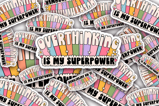 Overthinker Vinyl Waterproof Sticker