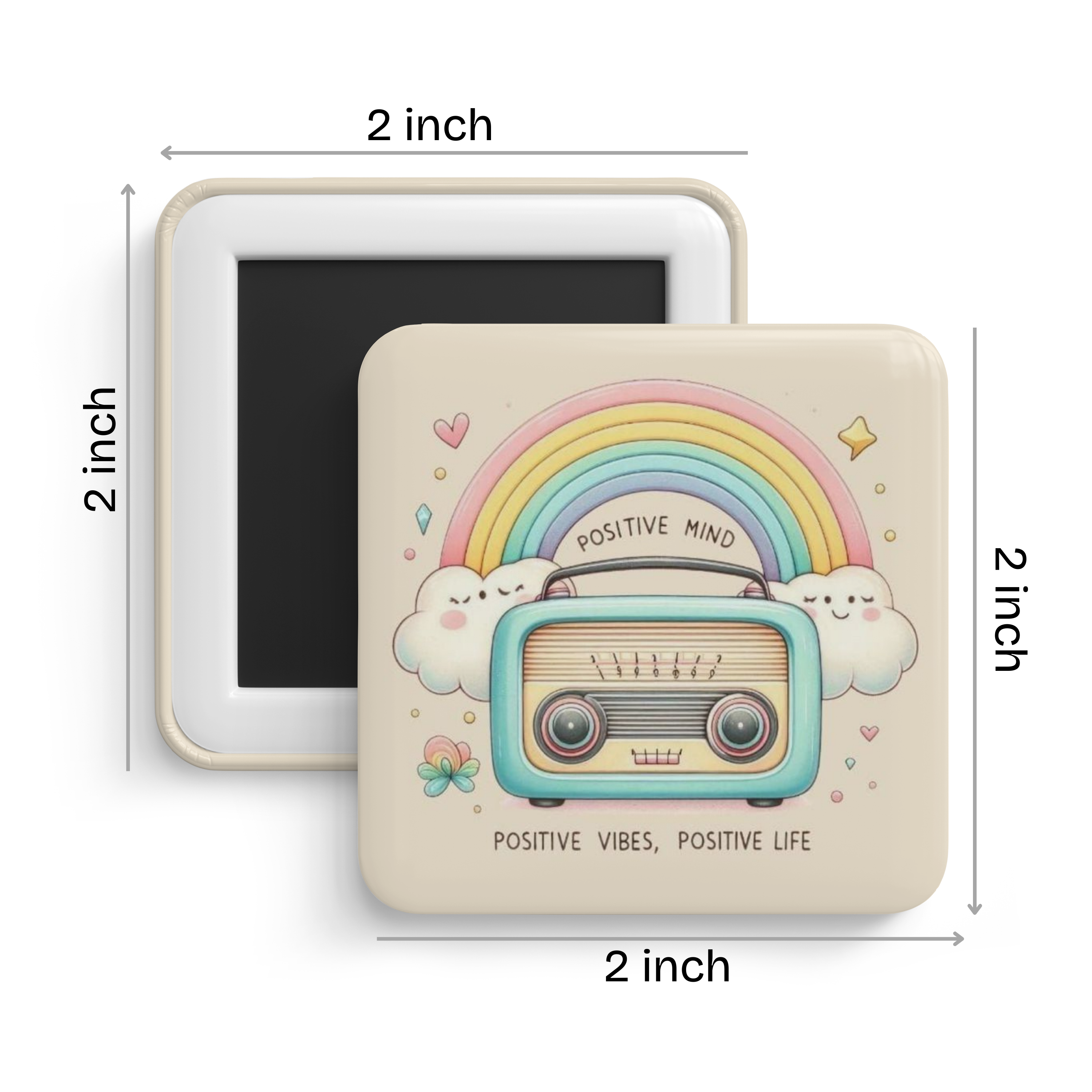 Mind Over Mood Fridge Magnet