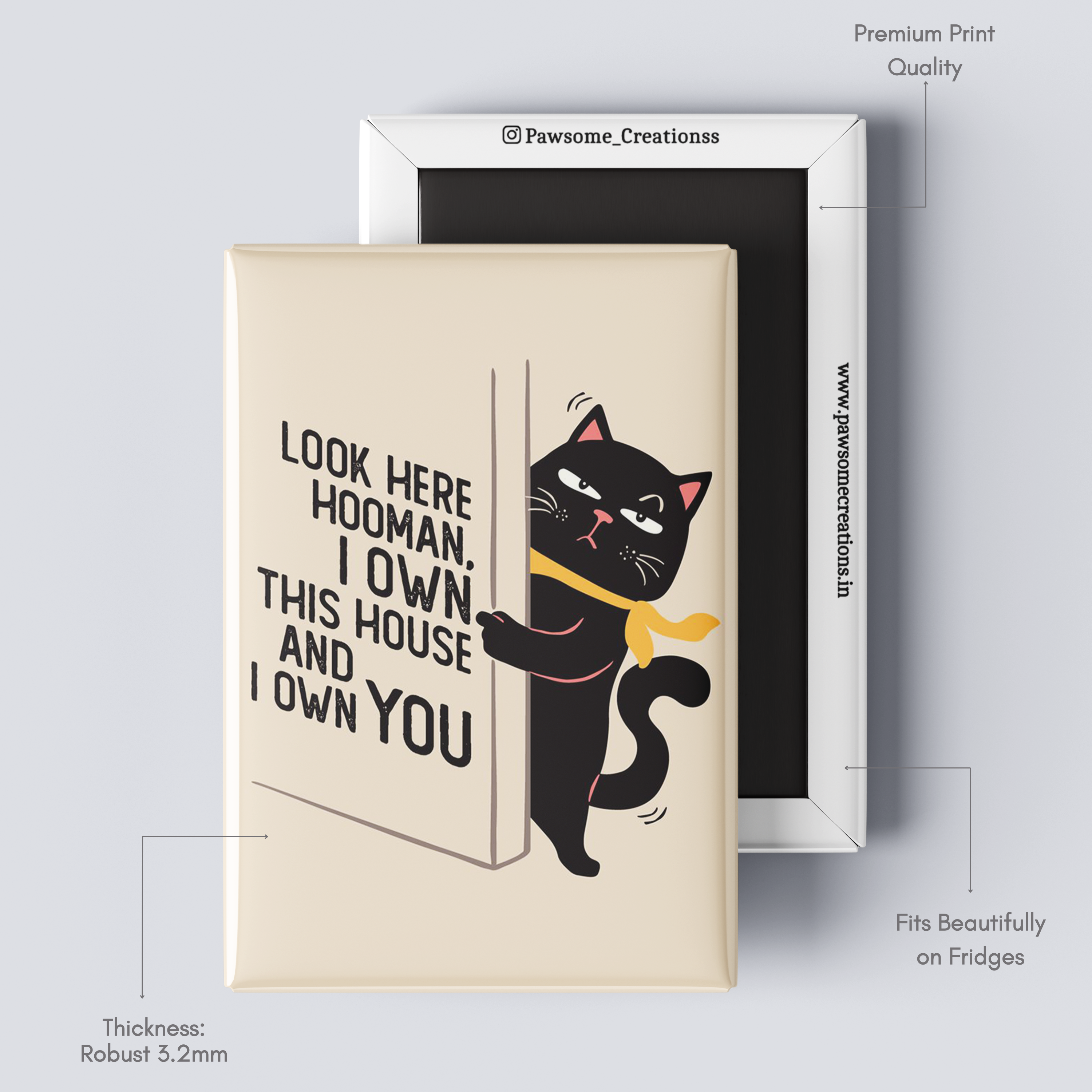 Whisker Mafia Fridge Magnet