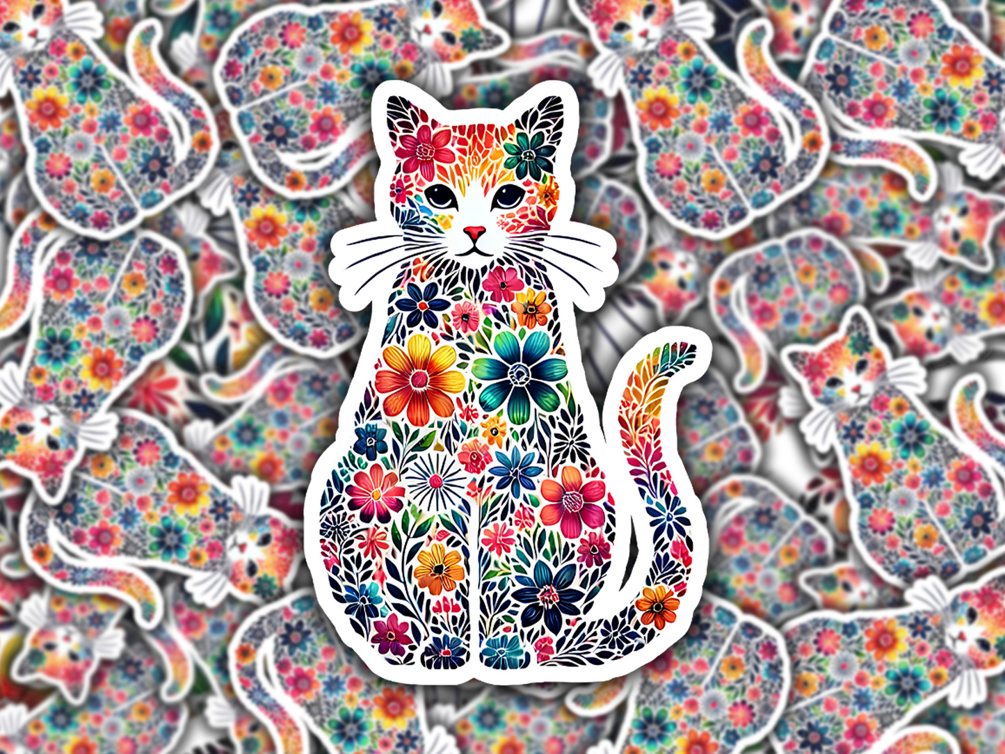 Cat Lover Vinyl Waterproof Sticker