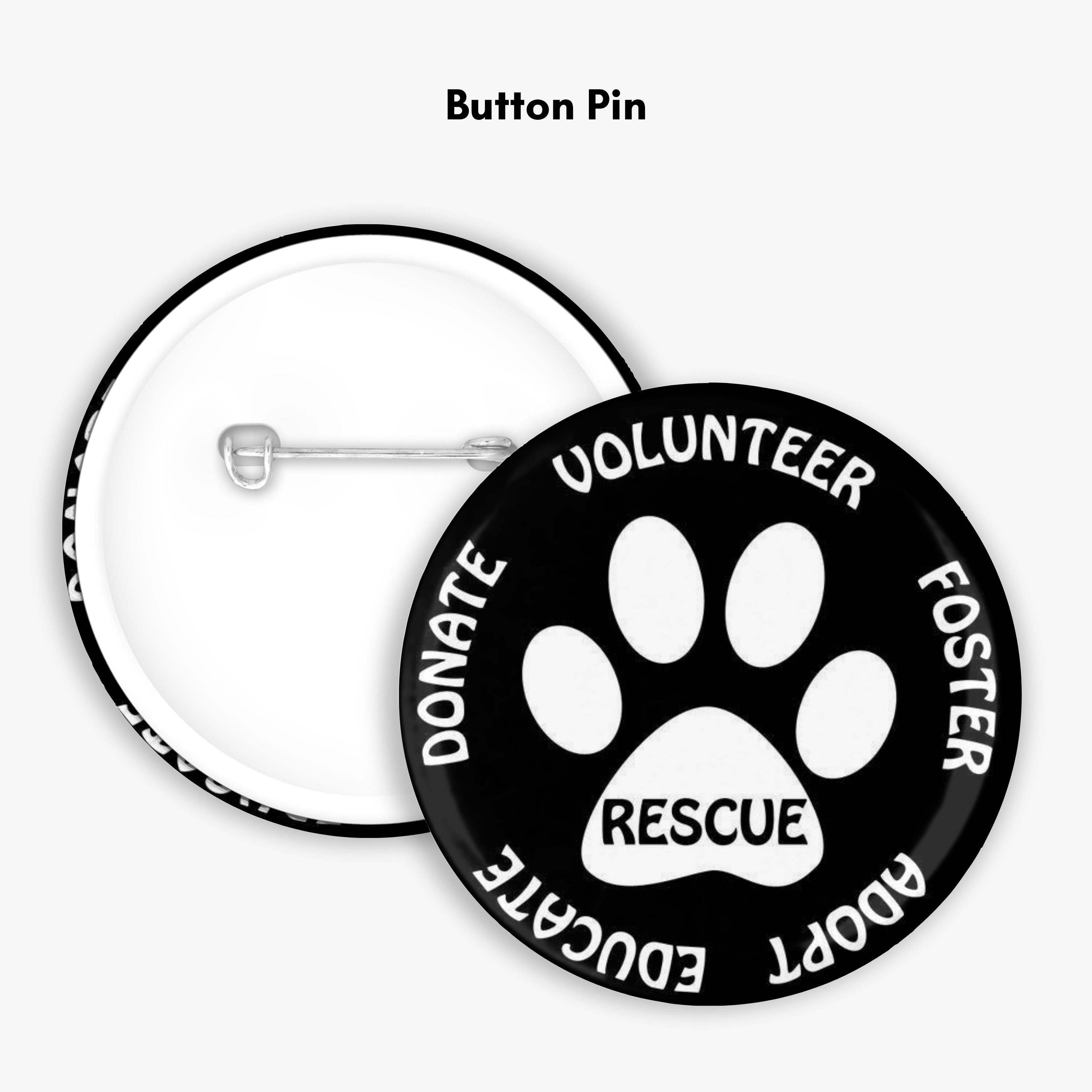 Adopt, Don't Shop - Button Pin / Magnet