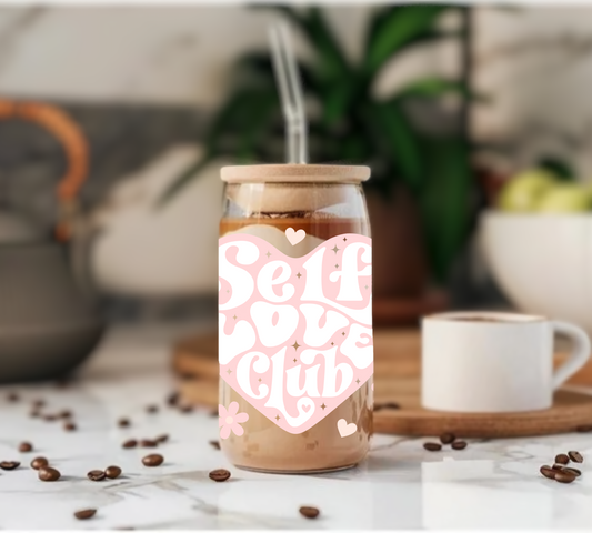 Self Love Club - Glass Tumbler
