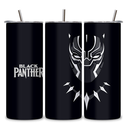 Black Panther Themed Stainless Steel Vacuum Insulated Tumbler