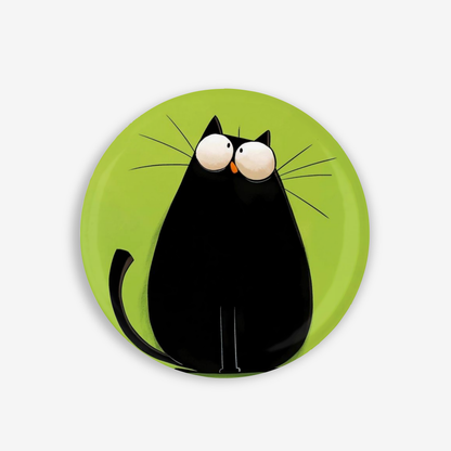 Cute Cat - Button Pin / Magnet