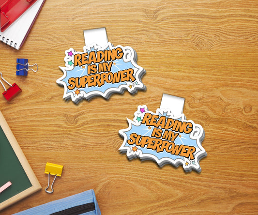 Reading Is My Superpower A Magnetic Bookmark