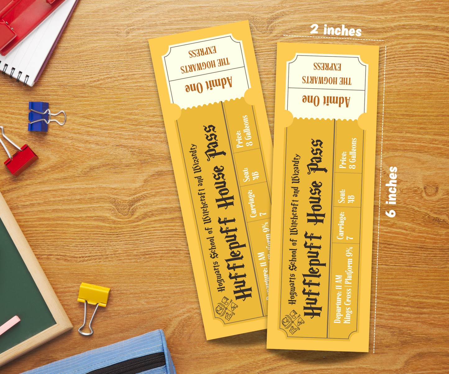Hogwarts Houses Laminated Bookmark