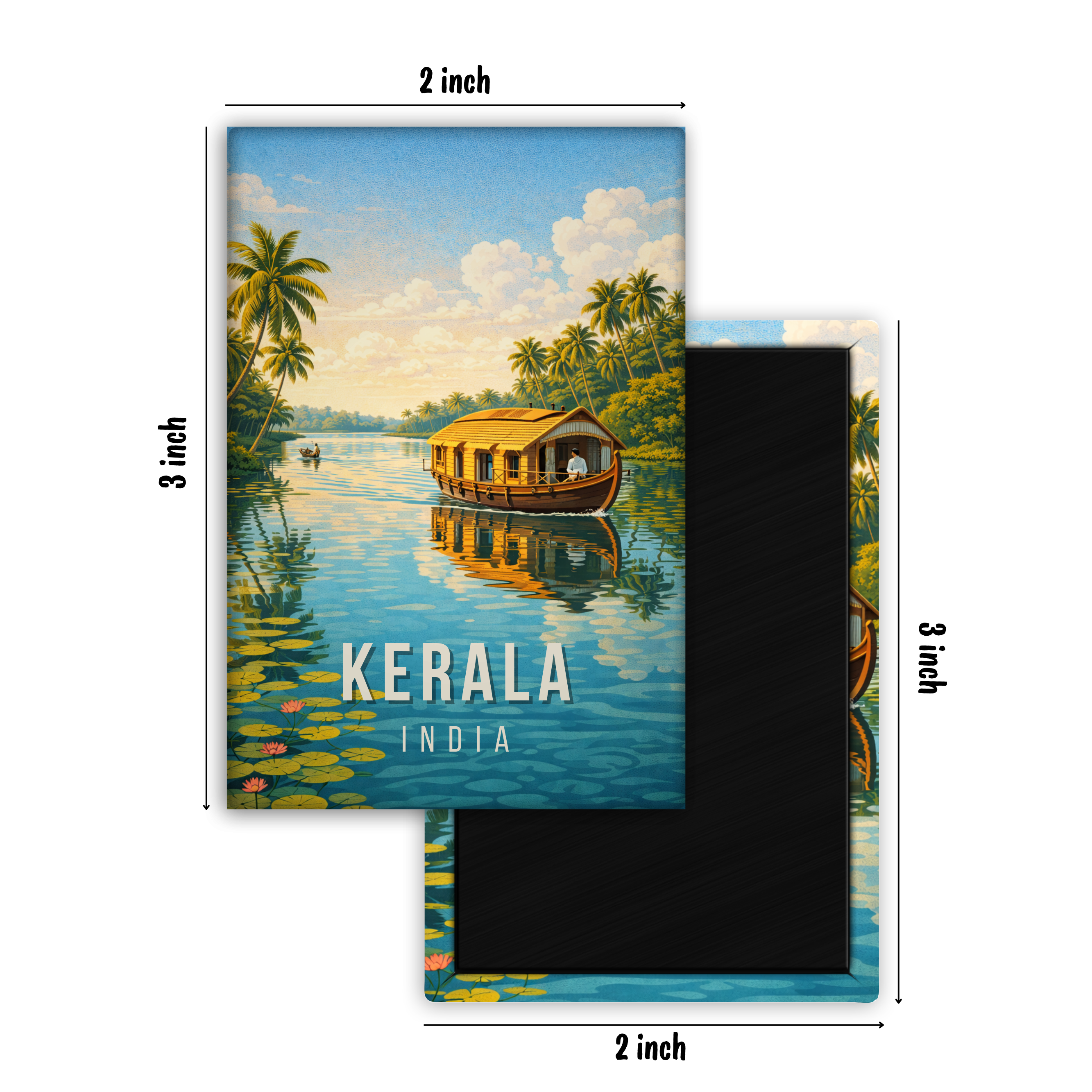 Discovering Kerala - Fridge Magnet