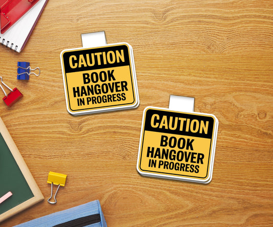 Book Hangover In Progress Magnetic Bookmark
