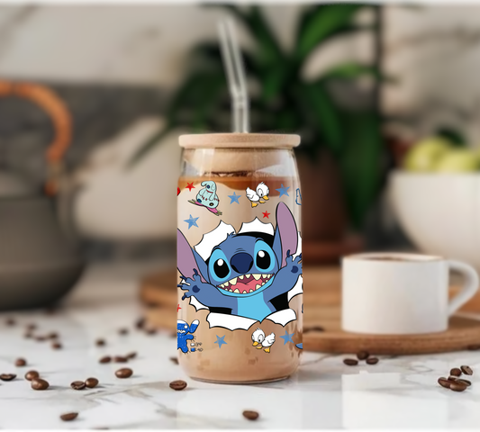 Stitch - Glass Tumbler