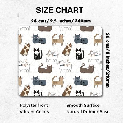 Whisker Vibes Mouse Pad