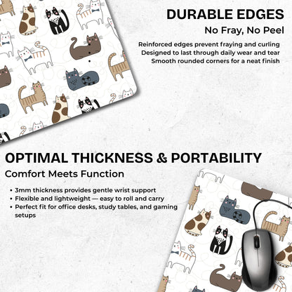 Whisker Vibes Mouse Pad