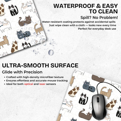 Whisker Vibes Mouse Pad