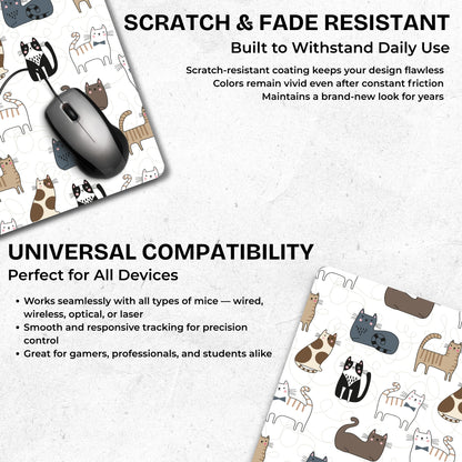 Whisker Vibes Mouse Pad