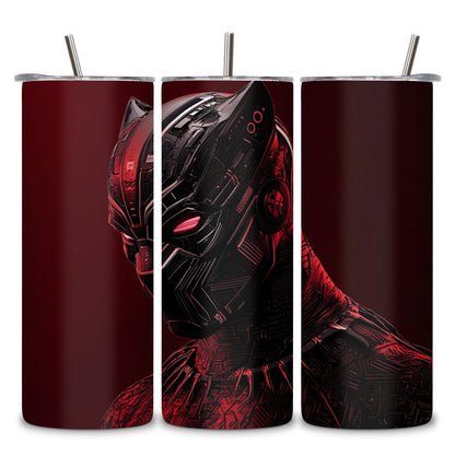 Red Panther Themed Stainless Steel Vacuum Insulated Tumbler