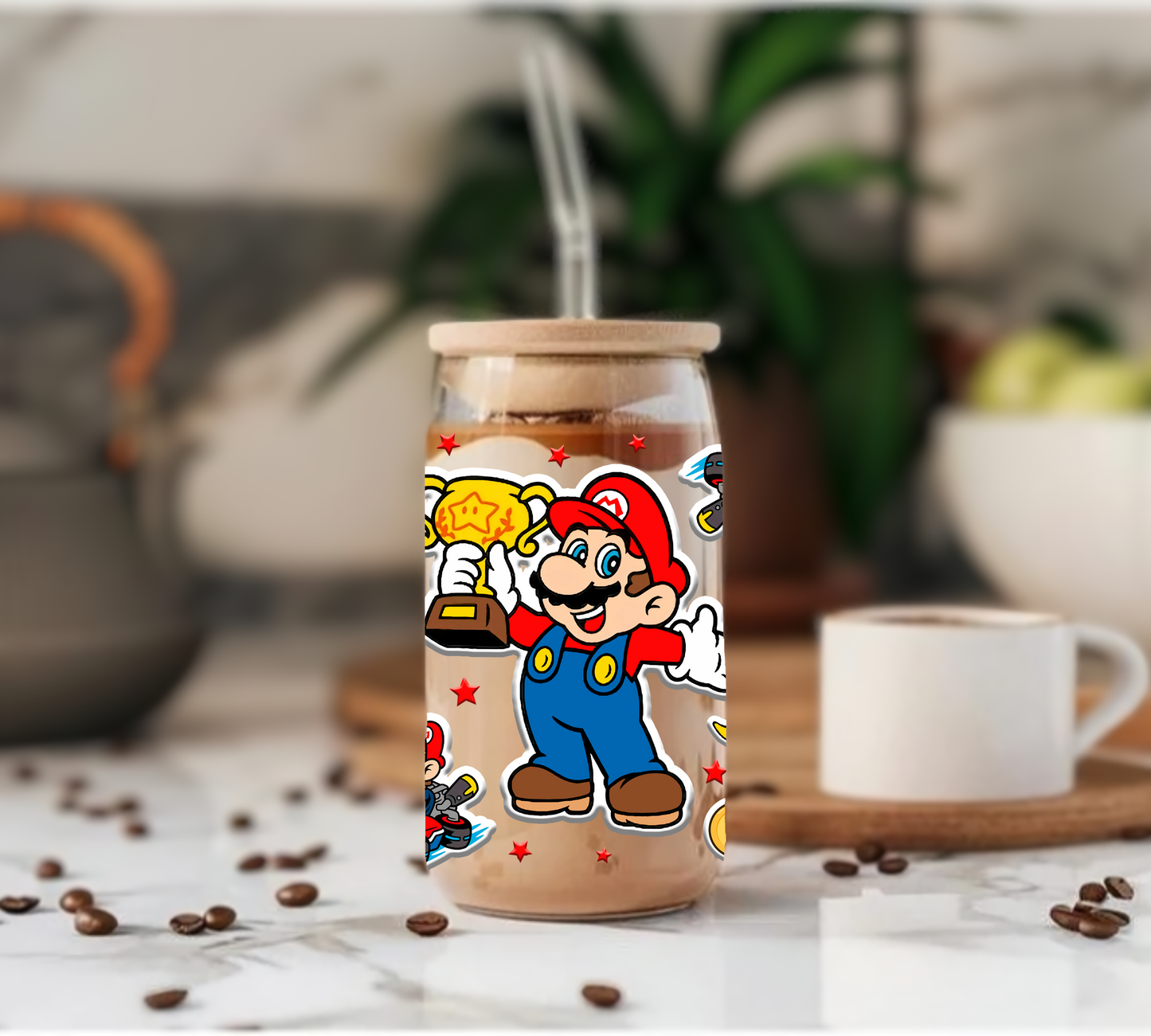 Super Mario - Glass Tumbler