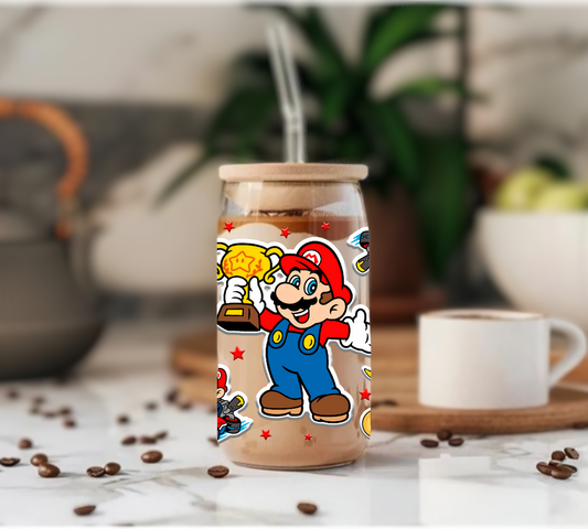 Super Mario - Glass Tumbler