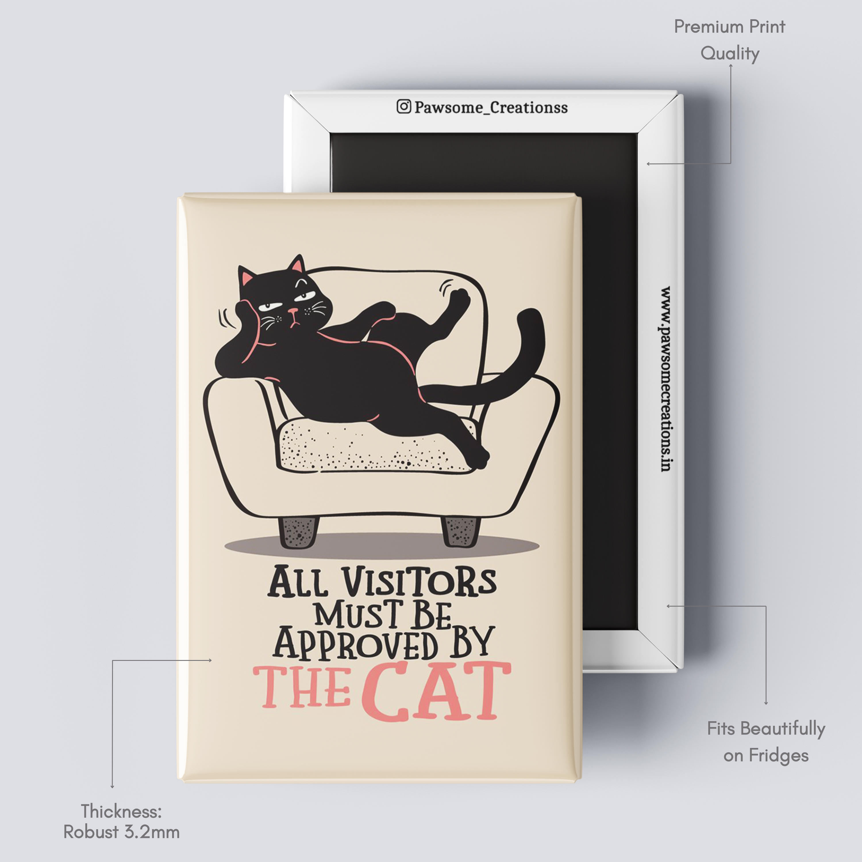 Whisker Boss Fridge Magnet