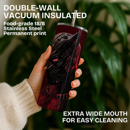 Red Panther Themed Stainless Steel Vacuum Insulated Tumbler