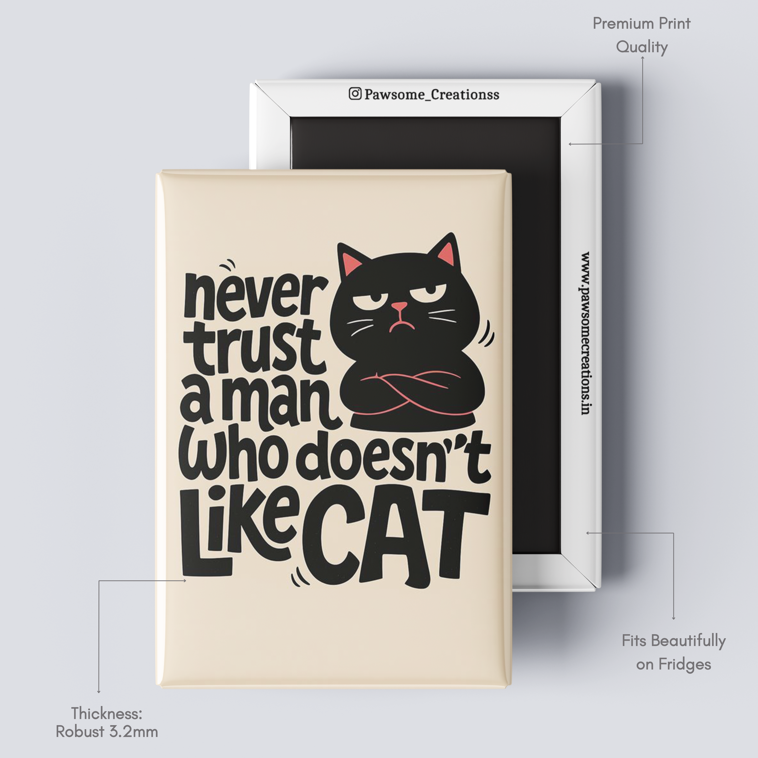 Meowgical Mood Fridge Magnet