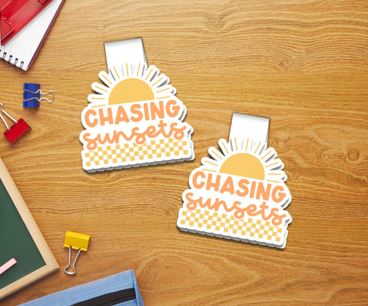 Chasing Sunsets Magnetic Bookmark