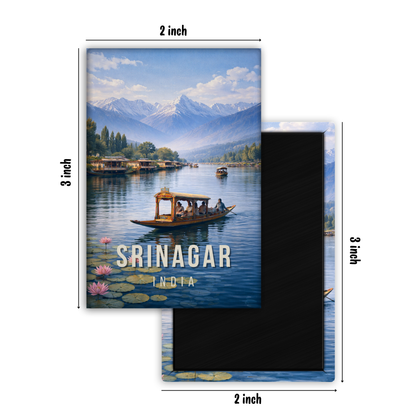 Captured in Srinagar - Fridge Magnet
