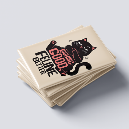 Feline Fine Fridge Magnet