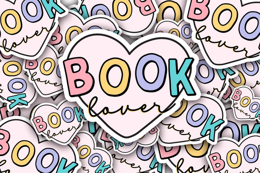 Book Lover Vinyl Waterproof Sticker
