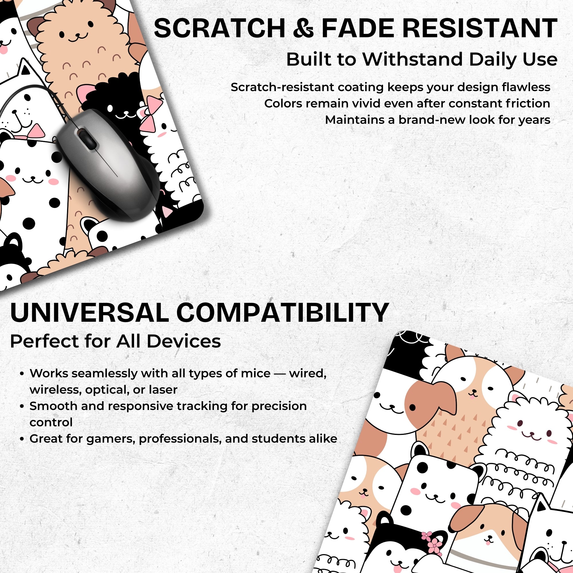 Furry Friends Mouse Pad