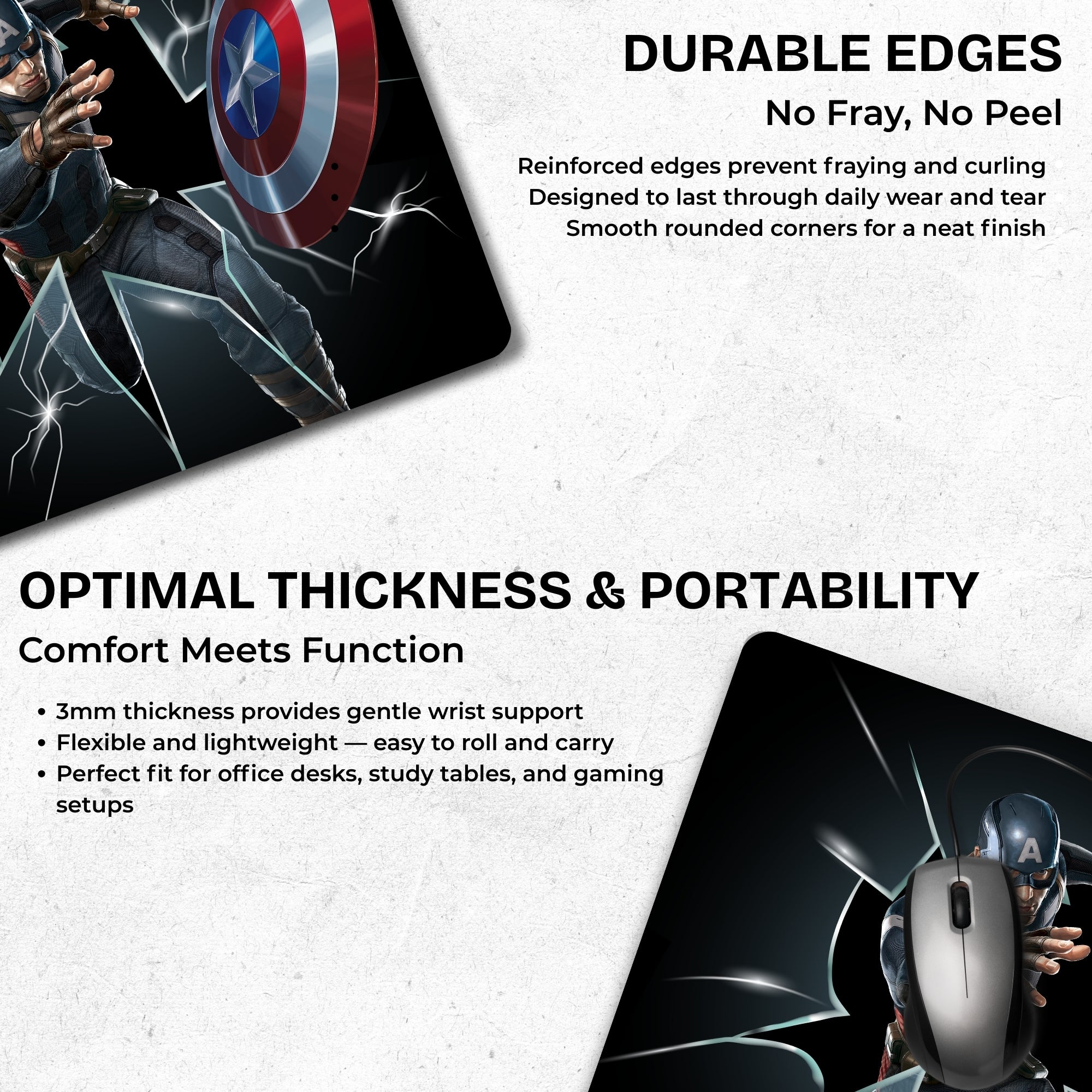 Captain America – Shield Force Mouse Pad