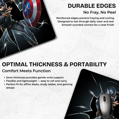 Captain America – Shield Force Mouse Pad