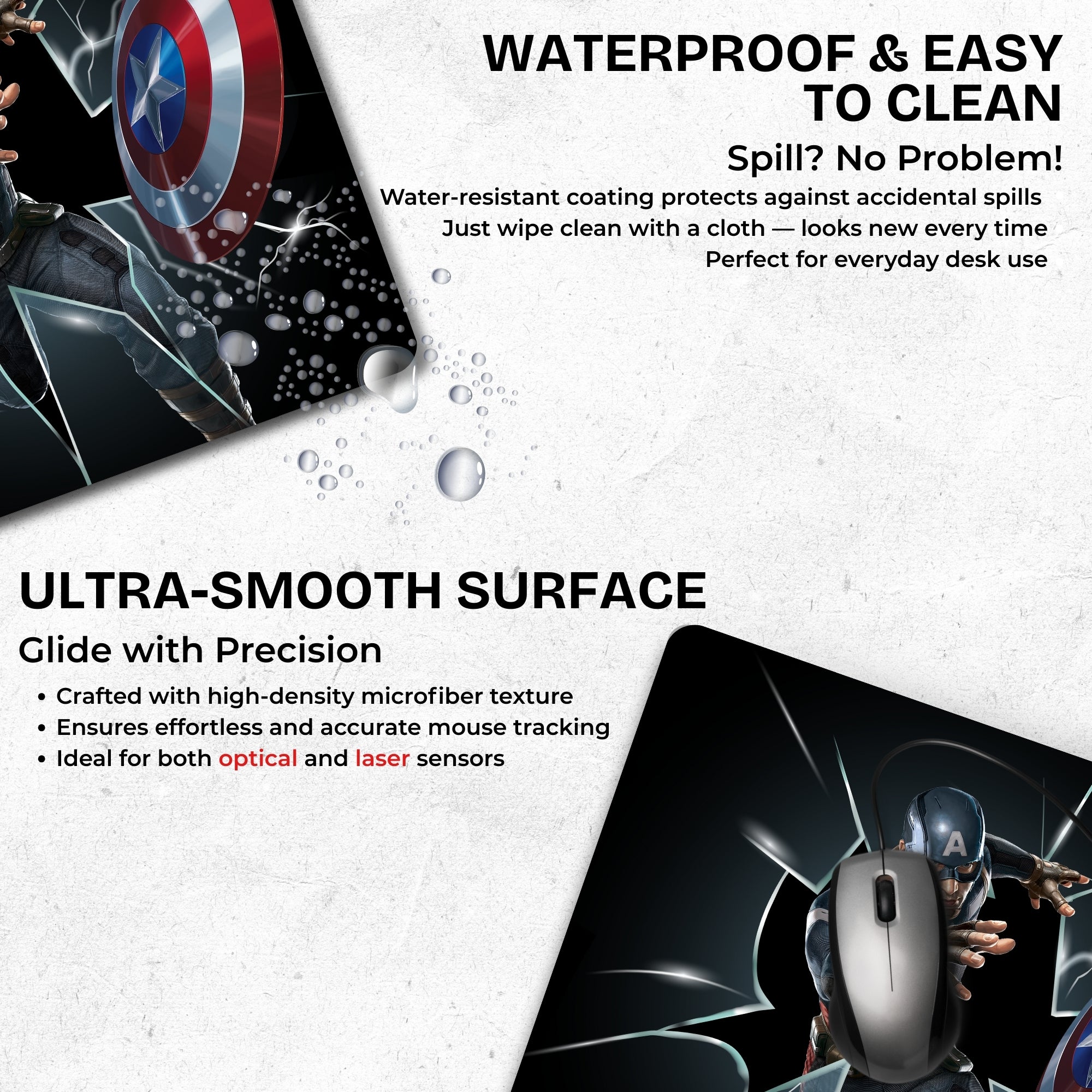 Captain America – Shield Force Mouse Pad